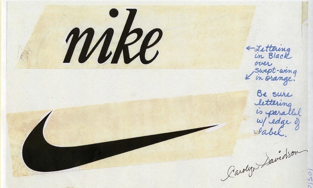 Original Nike Logo designed in the 70s