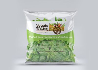 Veggie Wagon Label design